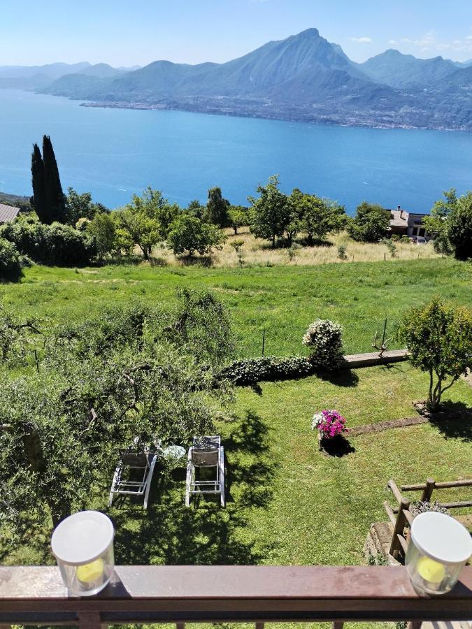 Beb Da Paolo Con Vista Lago San Zeno di Montagna Exterior foto